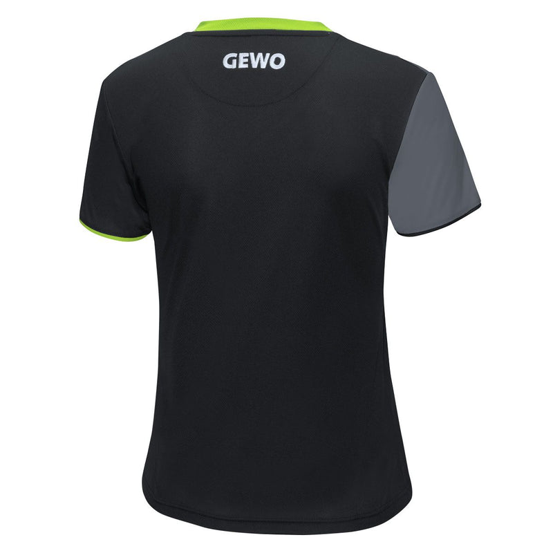 Gewo shirt Toledo Lady zwart/lime