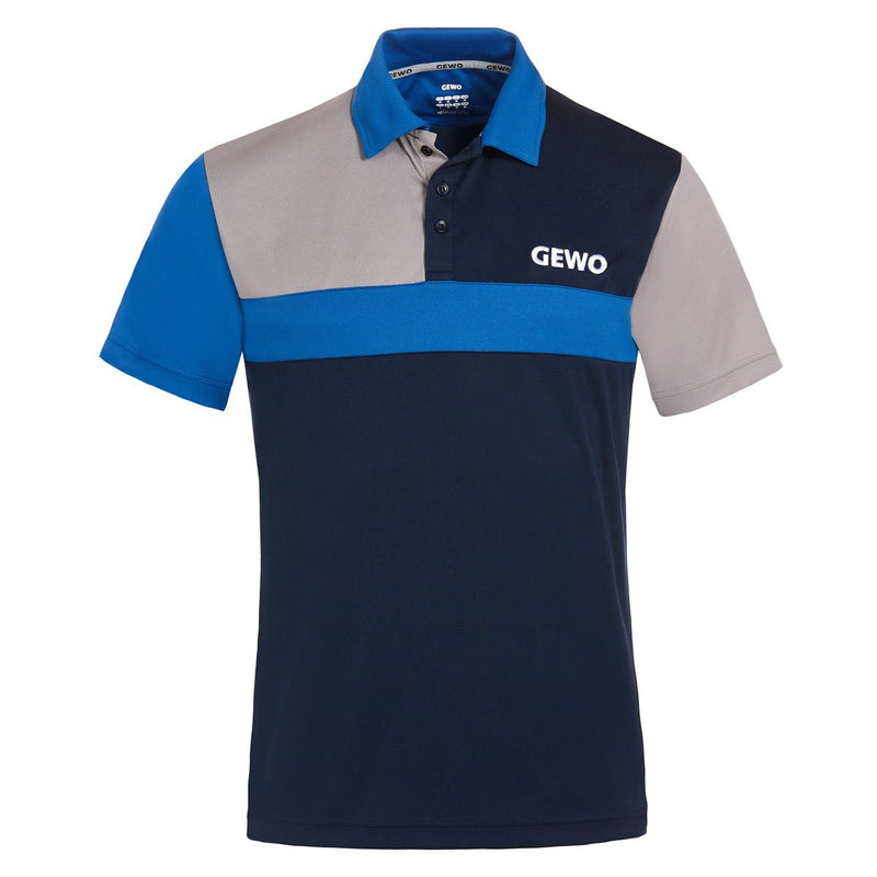 Gewo shirt Ravenna Polyester marine/royalblauw