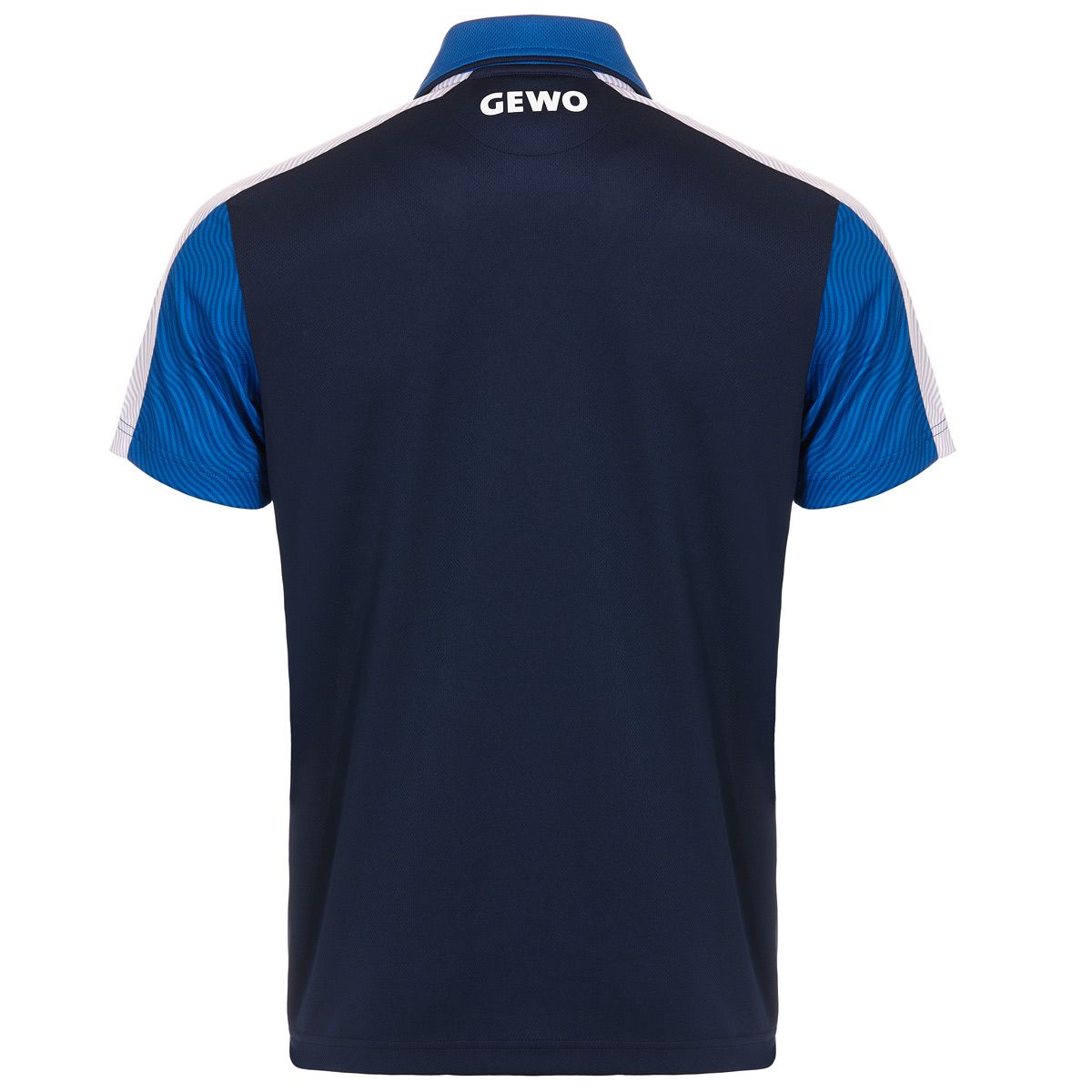 Gewo shirt Prato marine/royalblauw