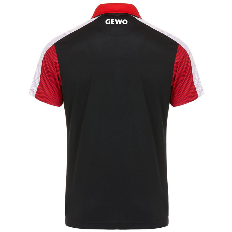 Gewo shirt Prato black/red