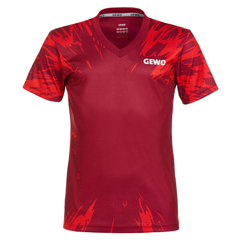 Gewo shirt Mattia Lady bordeaux/red