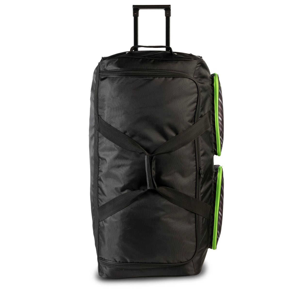 Gewo Trolley Stripes XL zwart/limegroen