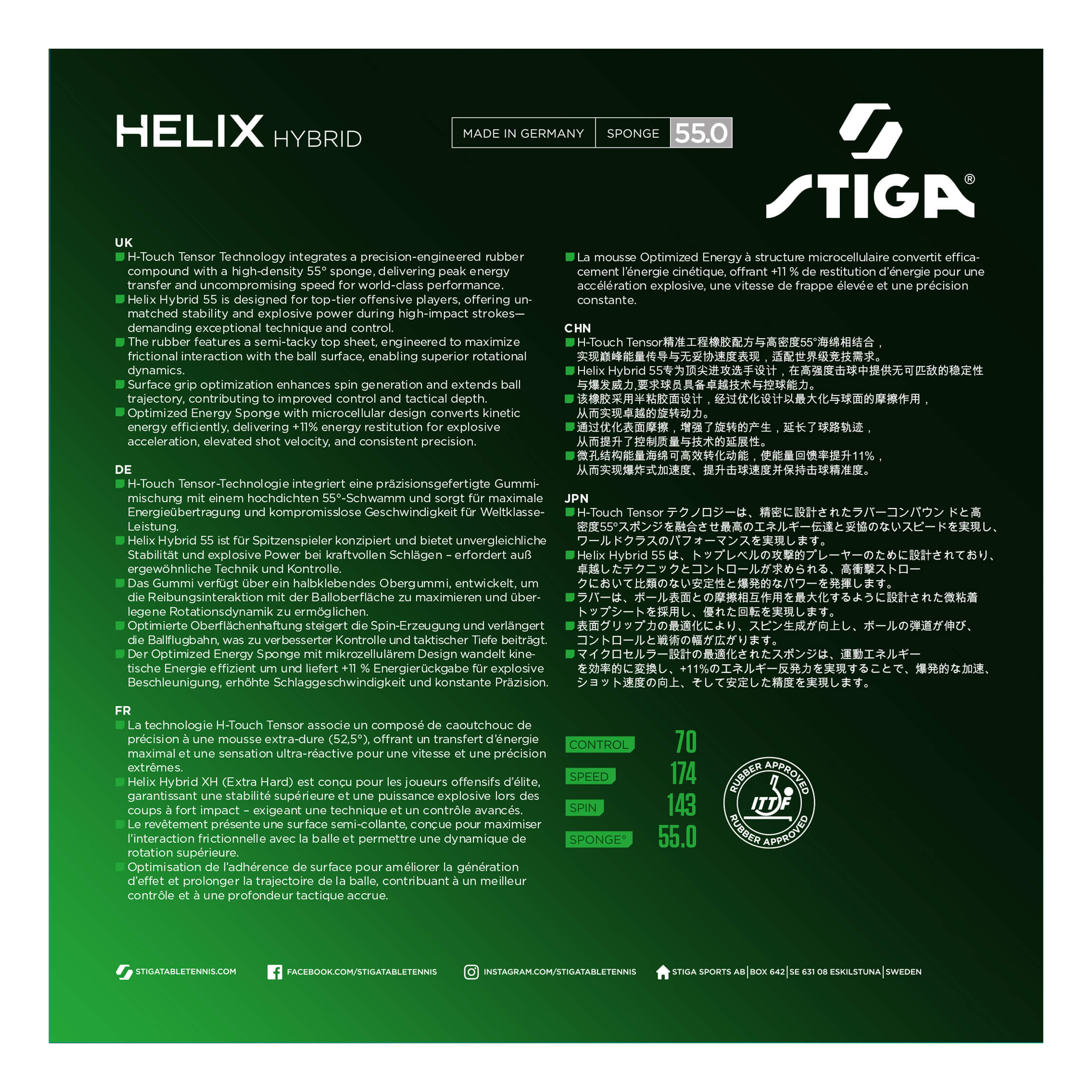 Stiga Helix Hybrid 55