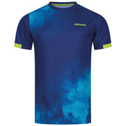 Donic t-shirt Axtion navy/light blue/lime