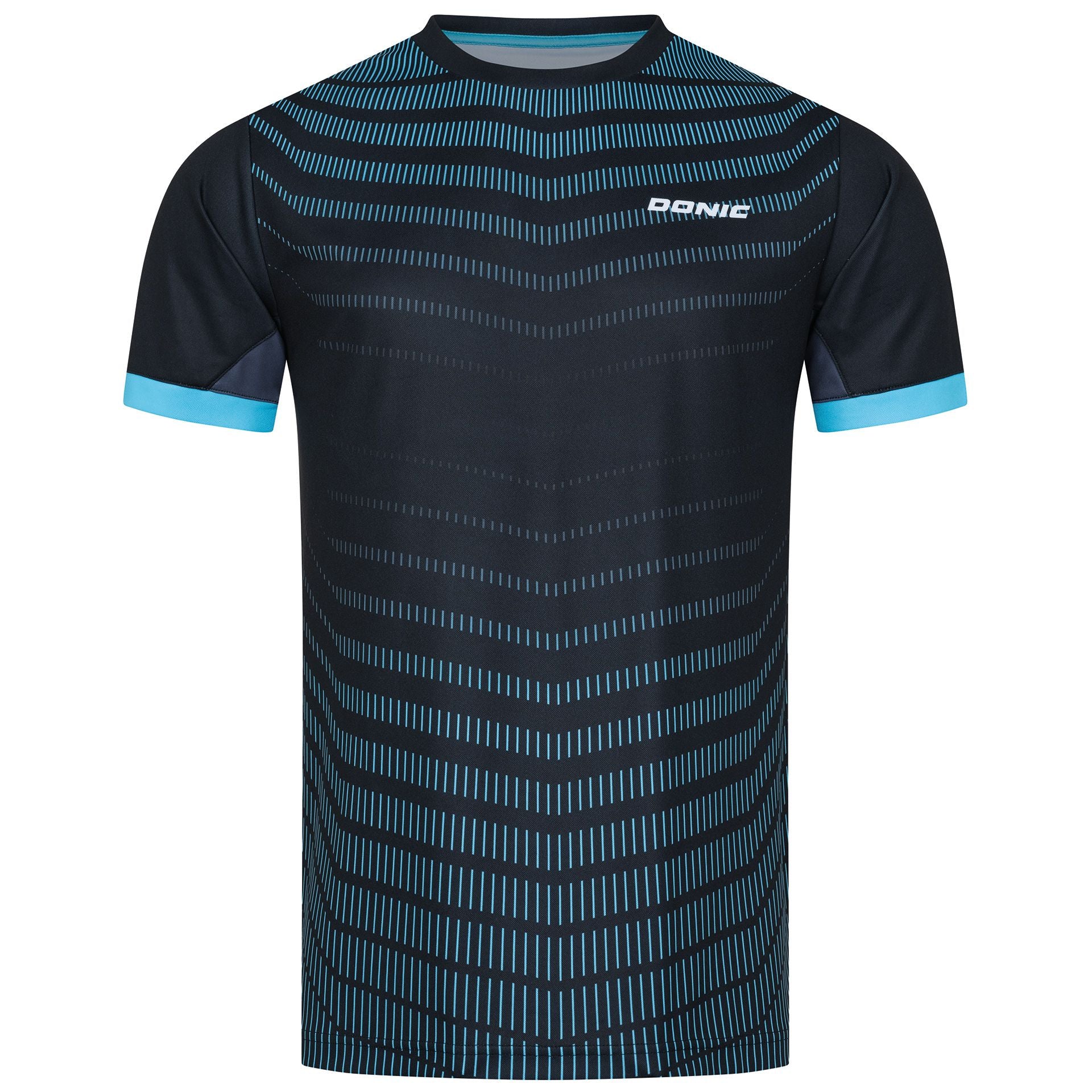 Donic t-shirt Nexis black/anthracite/light blue