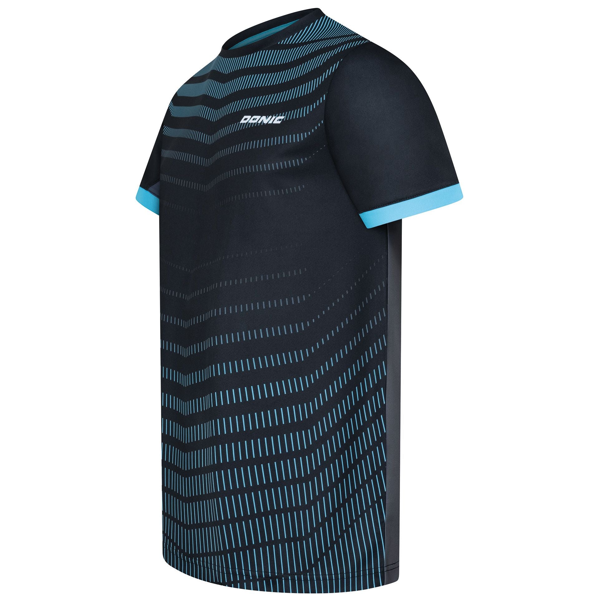 Donic t-shirt Nexis black/anthracite/light blue