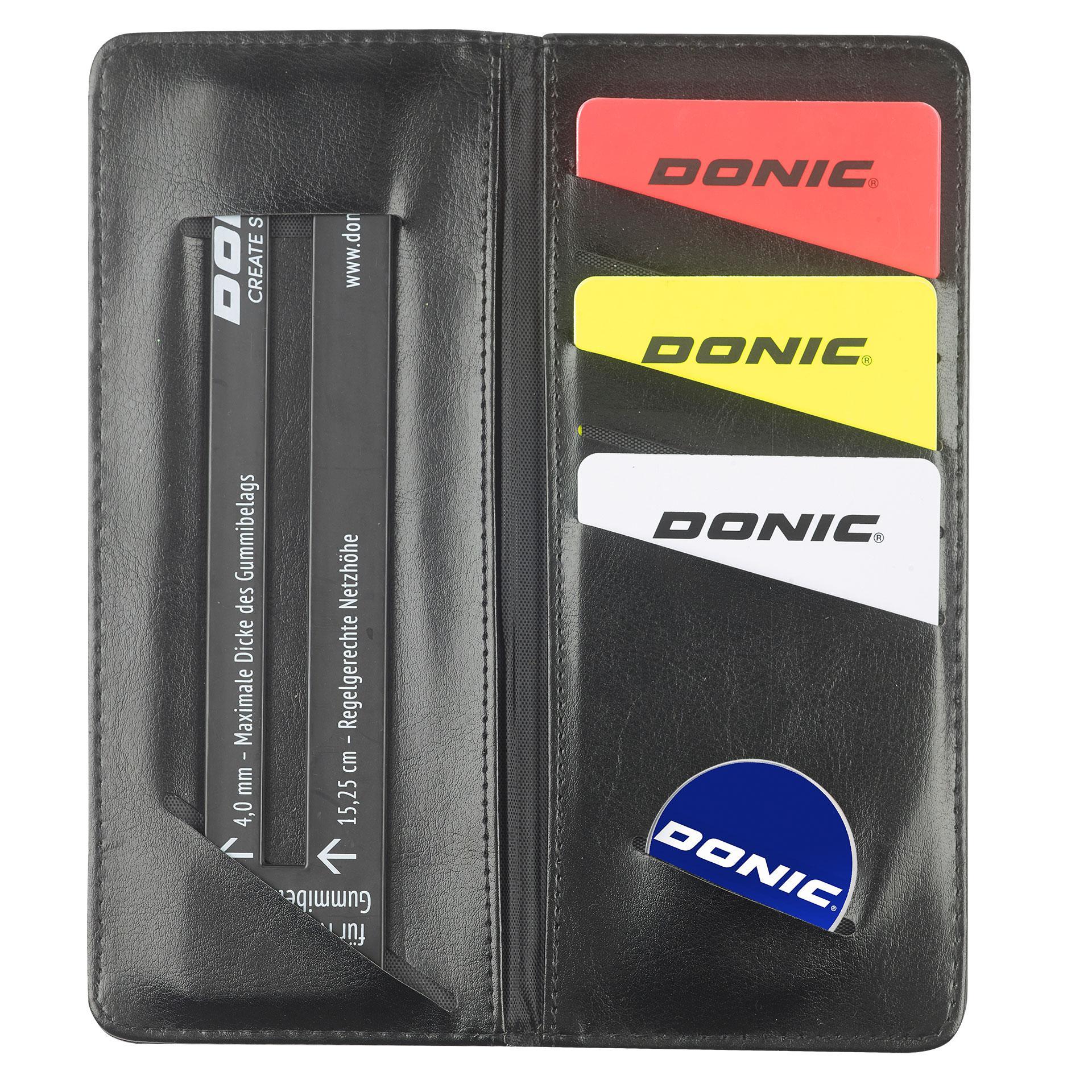 Donic Referee Set in a Leather case