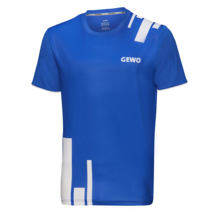 Gewo T-Shirt Bloques blauw/wit