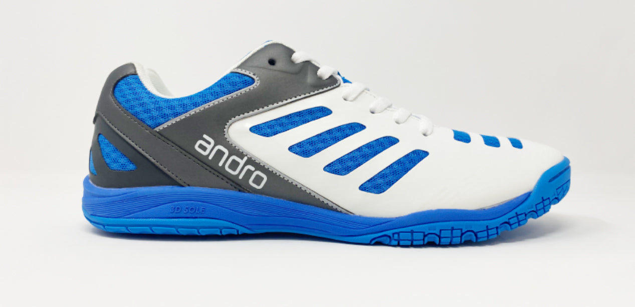 Andro chaussures Cross Step 2 blanc/bleu/gris