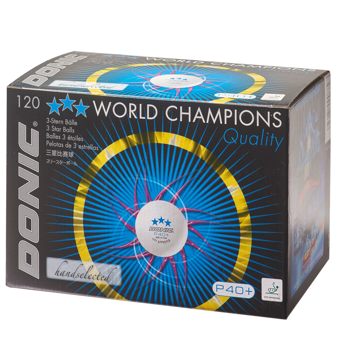 Donic Ball P40+ *** white (120)