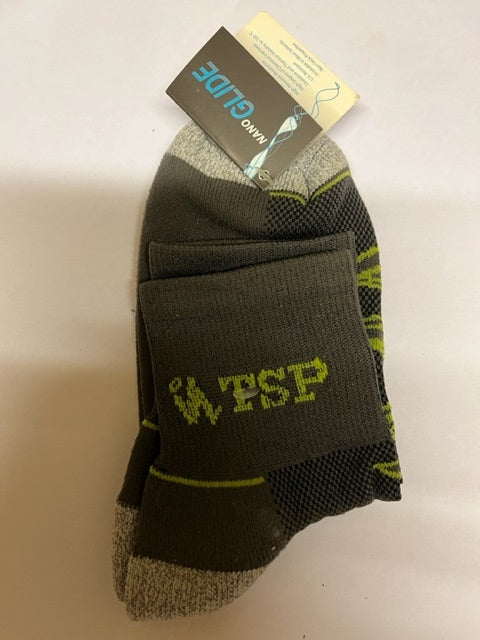 Chaussettes TSP Nano noir/gris/vert
