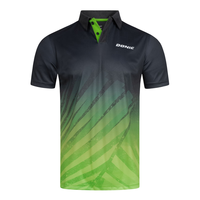 Donic shirt Flow noir/vert citron