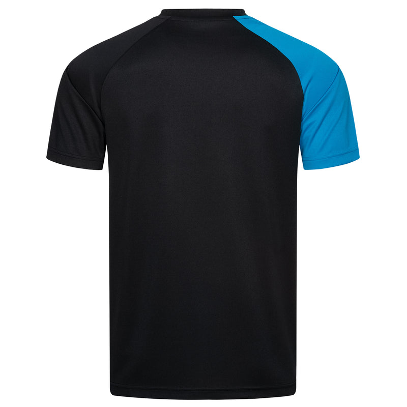Donic T-Shirt Peak black/cyan blue