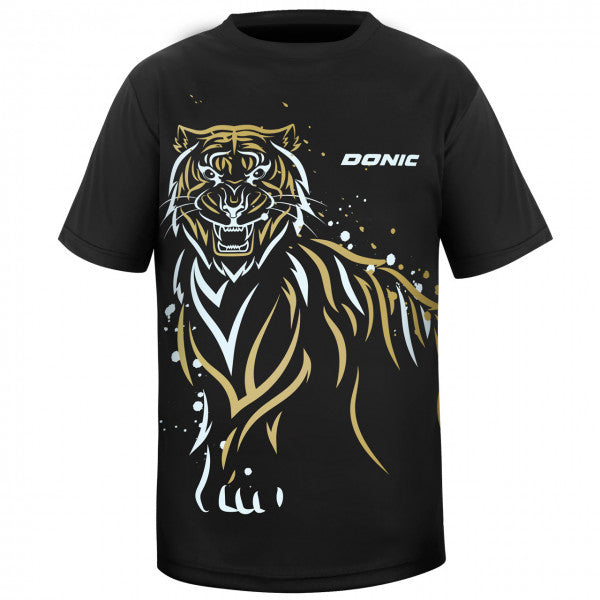 Donic T-Shirt Tiger noir/gold/blanc