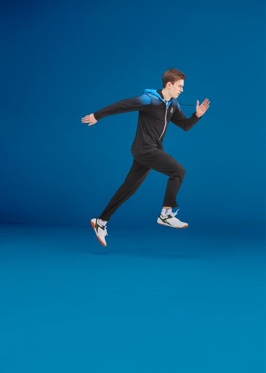 Andro Tracksuitjacket Salivan black/blue